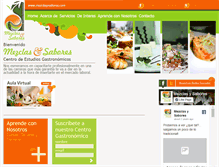 Tablet Screenshot of mezclasysabores.com